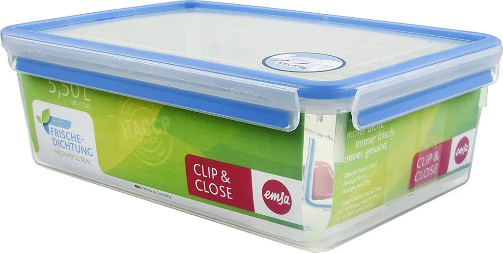 Emsa Frischhaltedose CLIP & CLOSE 5,50 Liter Transparent 6 Emsa Frischhaltedose CLIP & CLOSE 5,50 Liter Transparent – Bild 4