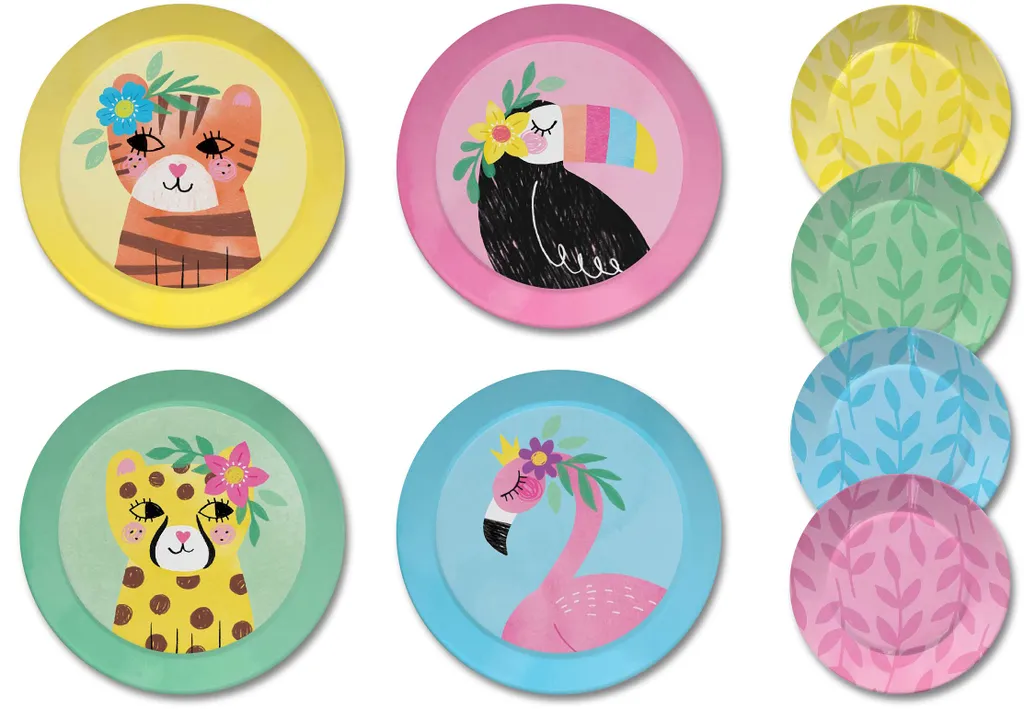 Kinderspiel Zinn Teeservice & Tragetasche, 15-teilig - Safari Design 6 Kinderspiel Zinn Teeservice & Tragetasche, 15-teilig - Safari Design – Bild 4