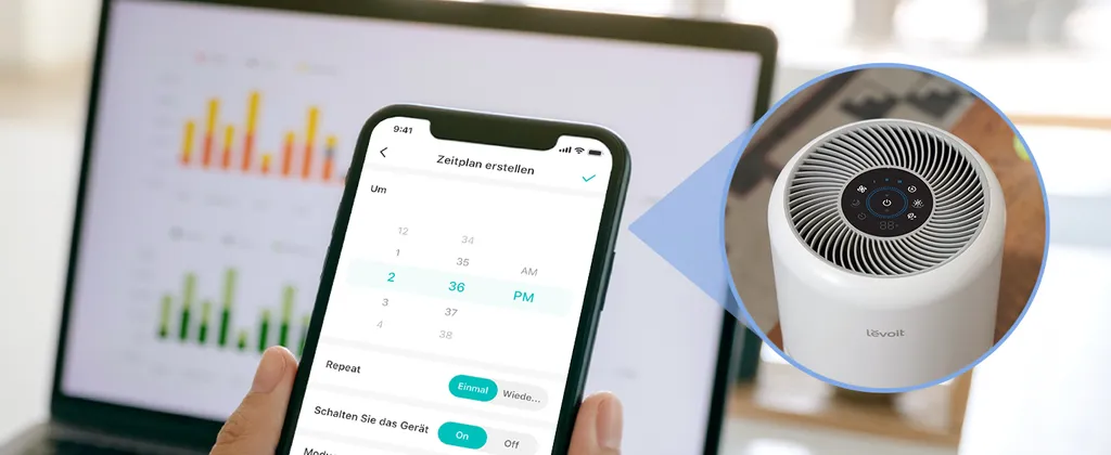 LEVOIT Luftreiniger Allergiker Mit H13 HEPA Luftfilter Core 300S 18 LEVOIT Luftreiniger Allergiker Mit H13 HEPA Luftfilter Core 300S – Bild 16