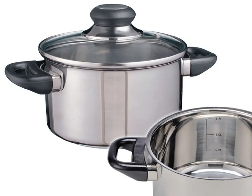 Edelstahl Fleischtopf Kochtopf Bratentopf Topf Induktion Mit Glasdeckel Ø 16 Cm 3 Edelstahl Fleischtopf Kochtopf Bratentopf Topf Induktion Mit Glasdeckel Ø 16 Cm