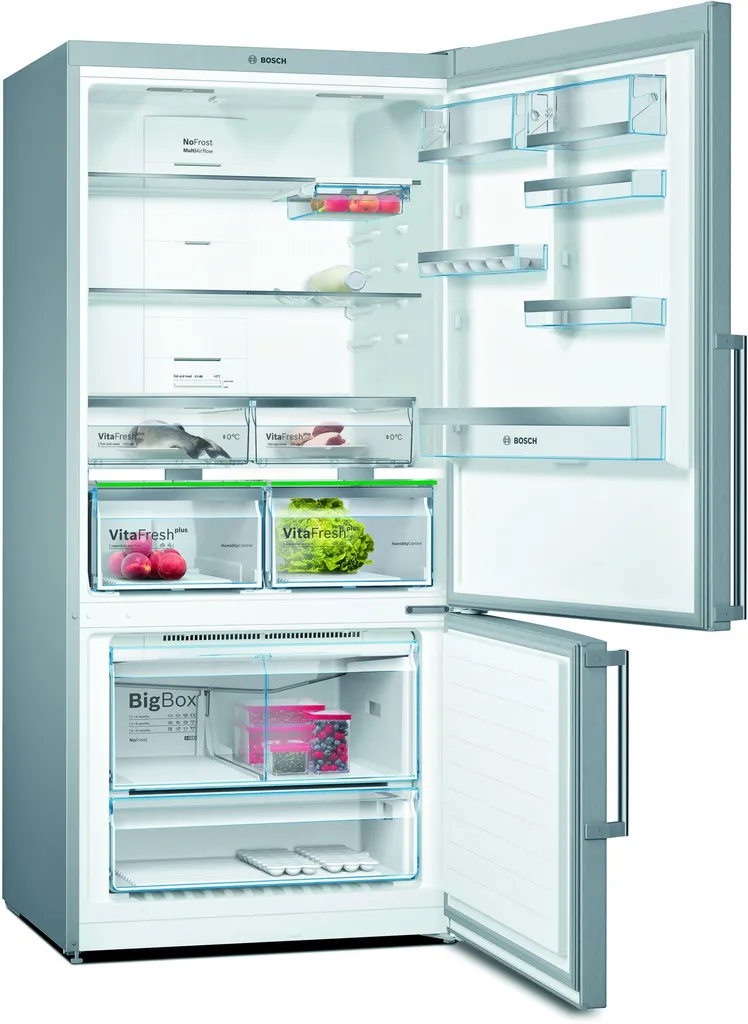 Bosch KGN86AIDP Serie 6 Freistehende XXL-Kühl-Gefrier-Kombination / D / 186 X 86 Cm / 246 KWh/Jahr / Inox-antifingerprint / 479 L Kühlteil / 152 L Gefrierteil / NoFrost / VitaFresh Plus 4 Bosch KGN86AIDP Serie 6 Freistehende XXL-Kühl-Gefrier-Kombination / D / 186 X 86 Cm / 246 KWh/Jahr / Inox-antifingerprint / 479 L Kühlteil / 152 L Gefrierteil / NoFrost / VitaFresh Plus – Bild 2