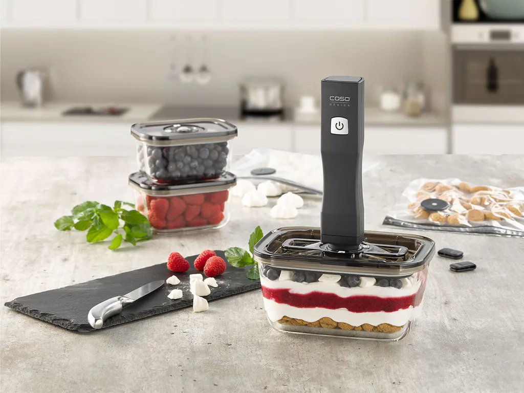 Caso Vakuum-Frischebehälter 3er Set - Für Platzsparende Aufbewahrung (1er Pack) 20 Caso Vakuum-Frischebehälter 3er Set - Für Platzsparende Aufbewahrung (1er Pack) – Bild 18