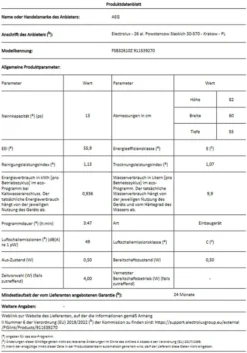 AEG - FSB32610Z - Vollintegrierbarer Geschirrspüler - 60 Cm -Kaufland Verkäufe dc475f6ab3f4438b17aca780f3deacf1