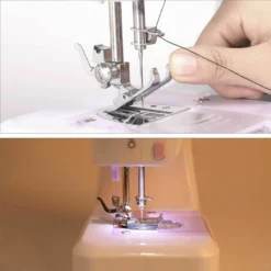 Elektrische Nähmaschine Tragbar Mini-Nähmaschine 2 Geschwindigkeit Mini Reisenähmaschine Nähen Maschine Doppelgewinde Foot Pedal Fusspedal Retoo -Kaufland Verkäufe dc9320c9dd989b81f2e1dde08d02b68f