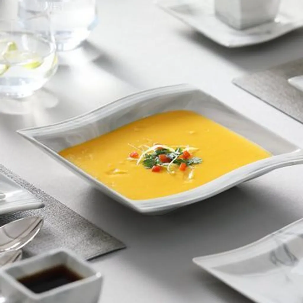 MALACASA, Serie Flora, 30 Tlg. Marmor Porzellan Geschirrset Kombiservice Tafelservice Mit Je 6 Kaffeetassen, 6 Untertassen, 6 Dessertteller, 6 Suppenteller Und 6 Flachteller 8 MALACASA, Serie Flora, 30 Tlg. Marmor Porzellan Geschirrset Kombiservice Tafelservice Mit Je 6 Kaffeetassen, 6 Untertassen, 6 Dessertteller, 6 Suppenteller Und 6 Flachteller – Bild 6