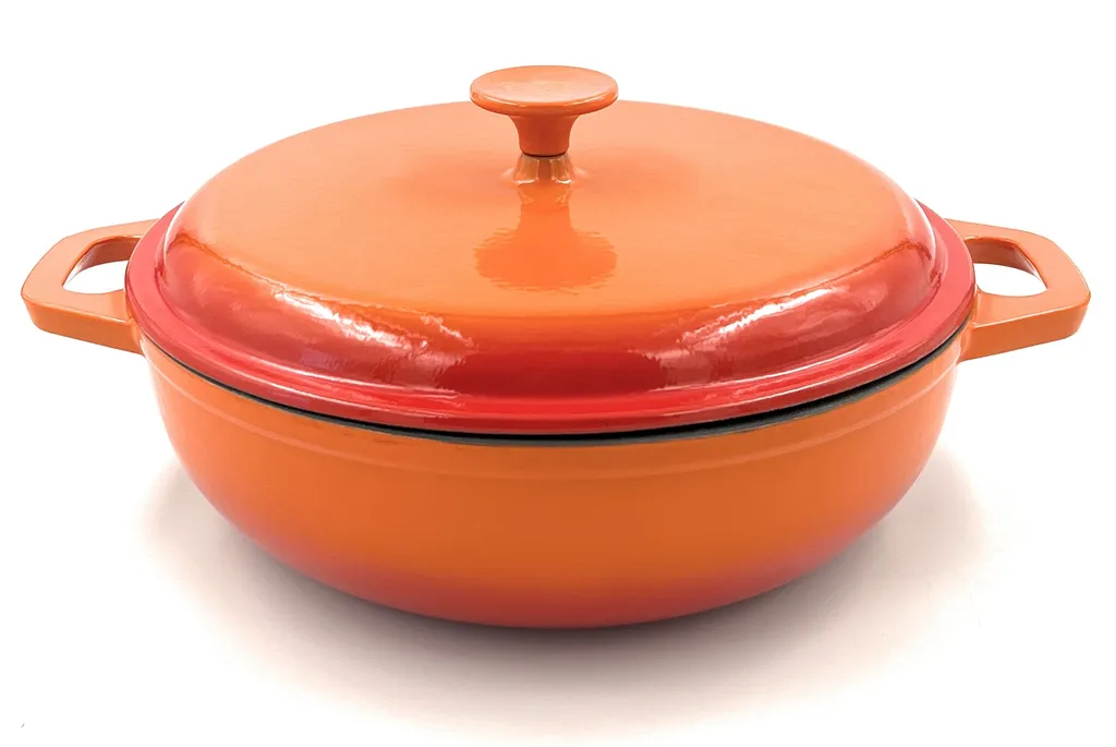 Gusseisen Schmortopf Orange Shadow 30cm 9 Gusseisen Schmortopf Orange Shadow 30cm – Bild 7