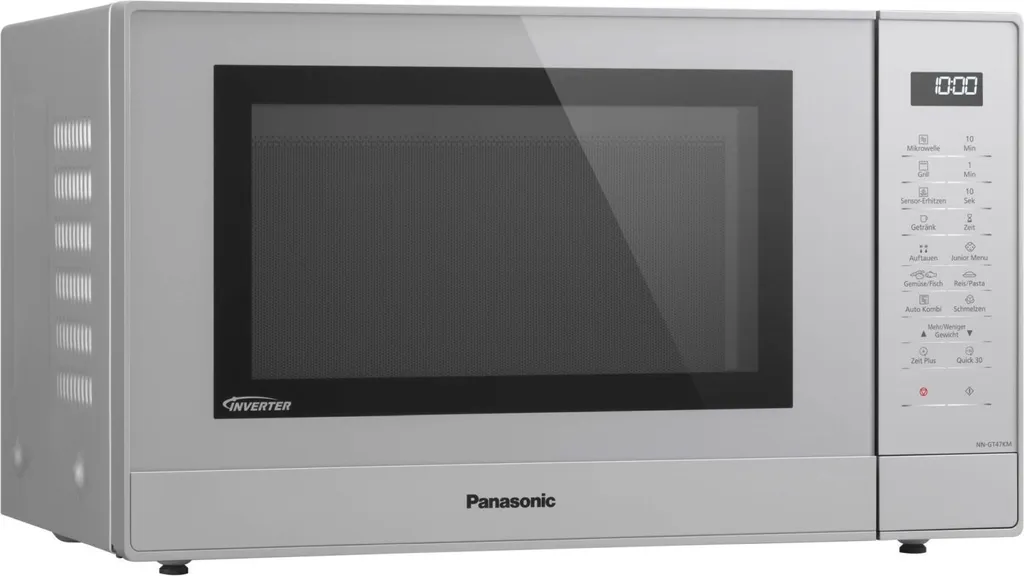 Panasonic Mikrowelle NN-GT47KMGPG Mit Grill Touch-Bedienung - Arbeitsfläche - Grill-Mikrowelle - 31 L - 1000 W - Tasten - Silber 5 Panasonic Mikrowelle NN-GT47KMGPG Mit Grill Touch-Bedienung - Arbeitsfläche - Grill-Mikrowelle - 31 L - 1000 W - Tasten - Silber – Bild 3