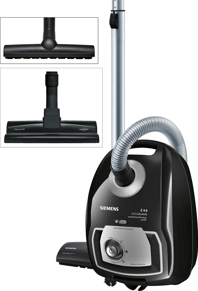 Siemens Staubsauger Mit Beutel Z4.0 ExtraKlasse Schwarz VSZ4GMJUBI, 600 Watt 3 Siemens Staubsauger Mit Beutel Z4.0 ExtraKlasse Schwarz VSZ4GMJUBI, 600 Watt