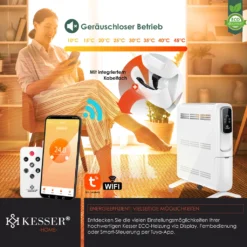 KESSER® Konvektor Elektrische Heizung ECO 2500W Heizkörper Elektroheizung Standheizung Energiesparend Display WiFi App & Fernbedienung Touchscreen - Mobil Radiator 24h Timer Thermostat, Farbe:Weiß 18 KESSER® Konvektor Elektrische Heizung ECO 2500W Heizkörper Elektroheizung Standheizung Energiesparend Display WiFi App & Fernbedienung Touchscreen - Mobil Radiator 24h Timer Thermostat, Farbe:Weiß -Kaufland Verkäufe df4a0c08d430132319745e1ac2e2e016