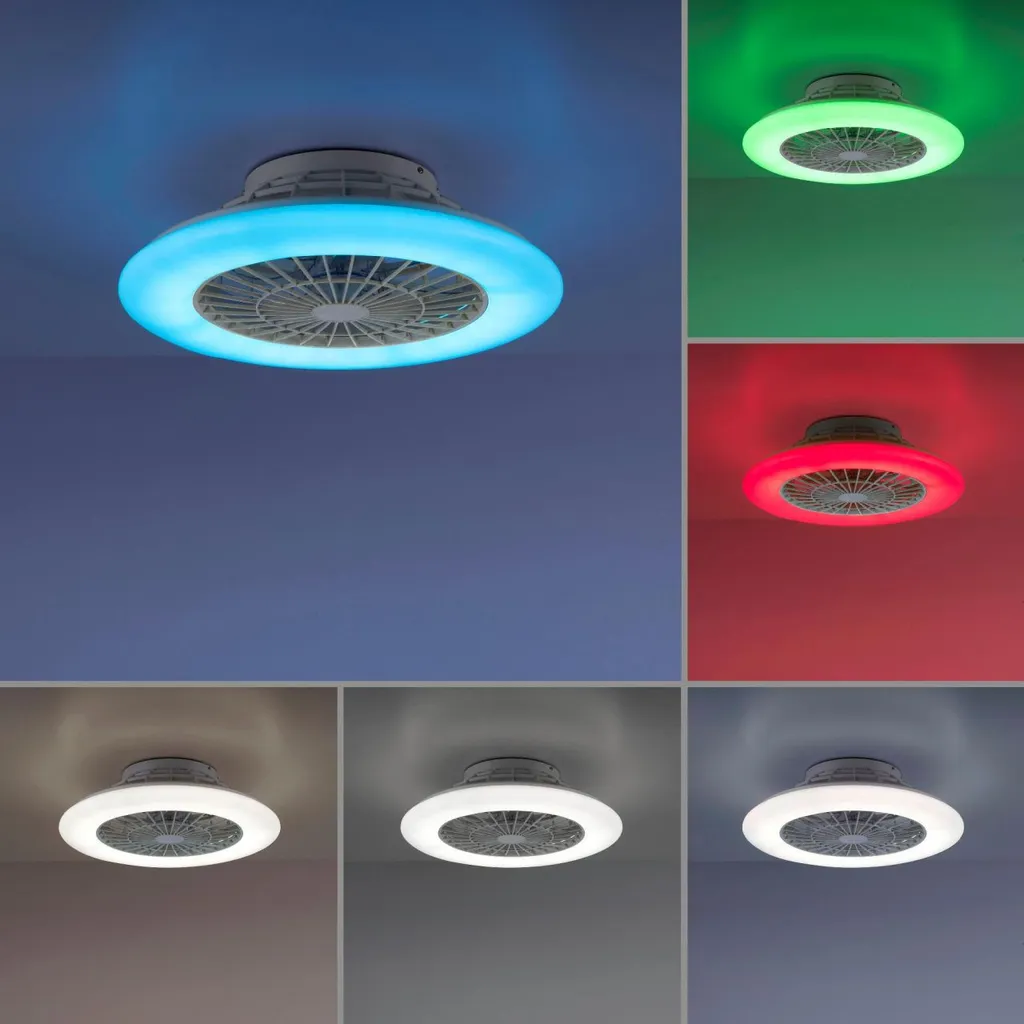 Leuchten Direkt LED Deckenleuchte Patrick 43 W RGBW Mit Ventilator 4 Leuchten Direkt LED Deckenleuchte Patrick 43 W RGBW Mit Ventilator – Bild 2