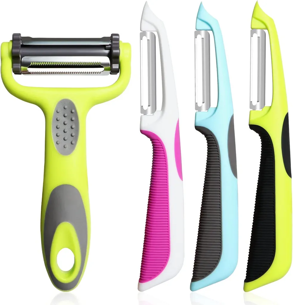 Gemüseschäler, 4 St. Sparschäler Set| Schäler| Kartoffelschäler, Für Schälen Von Kartoffeln, Karotten Und Verschiedenen Gemüse- Und Obstsorten. 3 Gemüseschäler, 4 St. Sparschäler Set| Schäler| Kartoffelschäler, Für Schälen Von Kartoffeln, Karotten Und Verschiedenen Gemüse- Und Obstsorten.