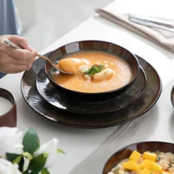 Tafelservice Steinzeug, Vancasso 16-St BUBBLE Kombiservice, Geschirrset Mit Müslischalen, Kaffeetassen, Dessertteller Und Speiseteller Für 4 Personen, Vintage -Kaufland Verkäufe e16065e6c9679082cb07a7c12cb6ff47