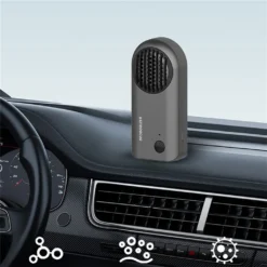 Auto-Luftreiniger, Ozon-Desodorierer, Wiederaufladbarer USB-Rauch-Deodorant-Sterilisator Zur Reinigung Von Formaldehyd