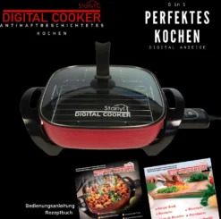 Starlyf®Digital Cooker - XXL Elektrische Bratpfanne Mit Digitalem Thermostat Und Temperaturanzeige, 1600 Watt, 5,5 Liter Fassungsvermögen, Partypfanne - Aus Der TV Werbung 27 Starlyf®Digital Cooker - XXL Elektrische Bratpfanne Mit Digitalem Thermostat Und Temperaturanzeige, 1600 Watt, 5,5 Liter Fassungsvermögen, Partypfanne - Aus Der TV Werbung -Kaufland Verkäufe e2e8a2dea46c3b55b62433627d88b764