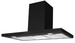 Amica KH 17804 S Dunstabzugshaube 90cm Schwarz Kaminhaube Wandhaube A