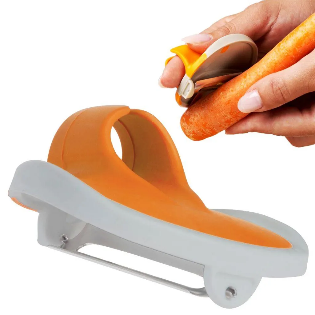 NAVA Sparschäler Zum Tragen Am HANDFINGER Obstschäler Gemüseschäler 3 NAVA Sparschäler Zum Tragen Am HANDFINGER Obstschäler Gemüseschäler