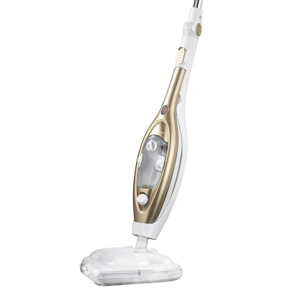 CLEANmaxx Dampfbesen - Mit Knickgelenk - Gold/weiß Dampfreiniger Steam Hygiene Fliesen Küche Bad Reinigung 4 CLEANmaxx Dampfbesen - Mit Knickgelenk - Gold/weiß Dampfreiniger Steam Hygiene Fliesen Küche Bad Reinigung – Bild 2