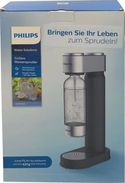 PHILIPS AQUA Soda Maker Wassersprudler + 425 G CO²-Zylinder + 1 PET-Flasche 1 Liter, Schwarz -Kaufland Verkäufe e4b125e337617015399ea55c7feadf4e