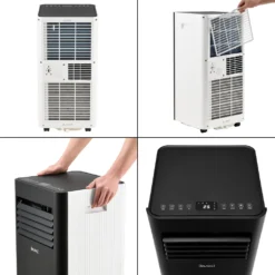 Mobiles Klimagerät Mit ökologischem Kühlmittel Klimaanlage 2600W 3-in-1 Luftkühler Ventilator Entfeuchter 9000 BTU Schwarz/Weiß -Kaufland Verkäufe e53d6be35bfc599427c7757b1b5c840e
