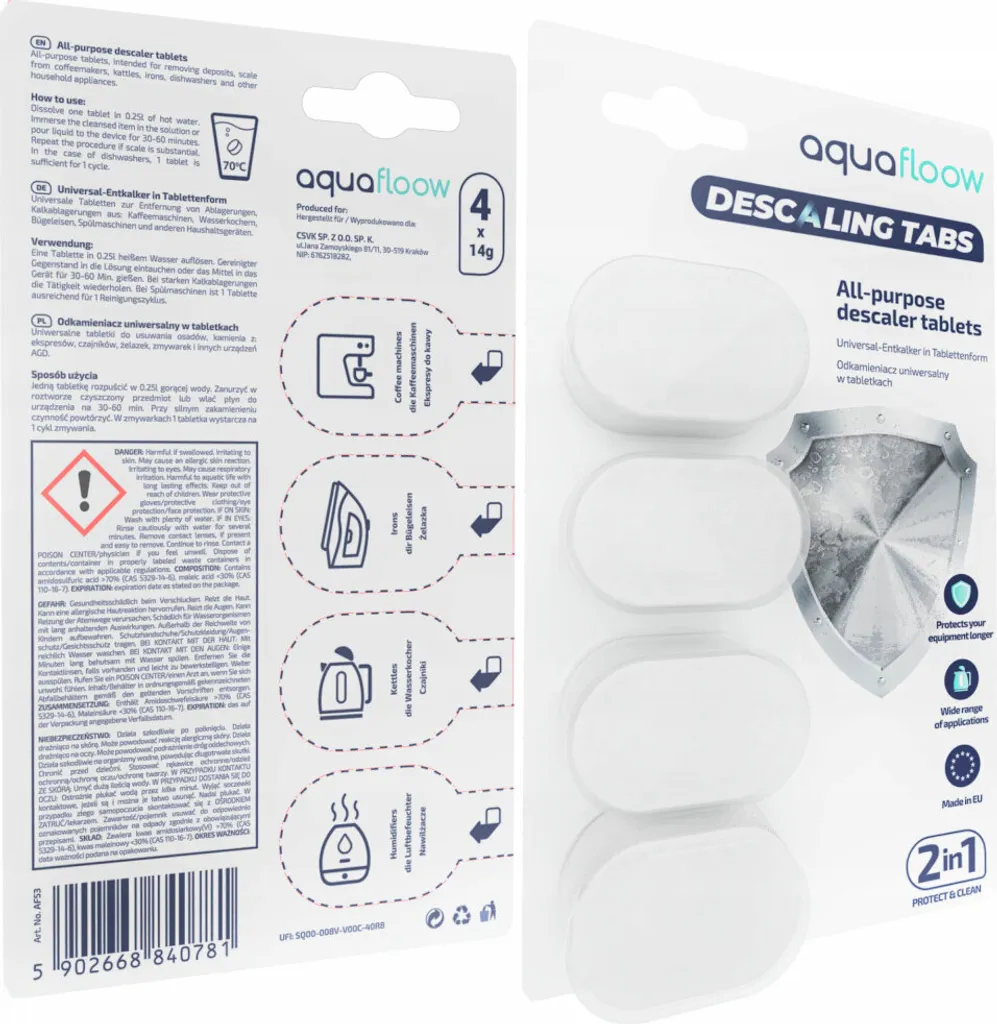 AquaFloow Siemens Kaffeemaschinen-Set: 3x Wasserfilter (Ersatz TZ70003), Entkalkungstabletten 4 Stück (TZ80002), Reinigungstabletten 10x2g (Ersatz TZ80001) 5 AquaFloow Siemens Kaffeemaschinen-Set: 3x Wasserfilter (Ersatz TZ70003), Entkalkungstabletten 4 Stück (TZ80002), Reinigungstabletten 10x2g (Ersatz TZ80001) – Bild 3