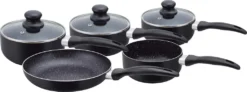 Herzberg HG-5003BK: 8-Teiliges Marmor-Kochgeschirr-Set - Schwarz -Kaufland Verkäufe e5ac0e3eee122b6e33256dff8a6a80fa