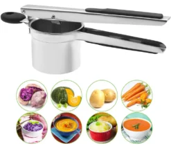 Kartoffelpresse Aus Edelstahl, Spätzlepresse, Professionelle Spätzlechef Mit 3 Lochscheiben, Kartoffelpresse Für Kartoffelpüree, Obstsäfte, Gemüsebrei, Presse Ricer -Kaufland Verkäufe e5af1ac2f3696c7598d50a0cfab16913