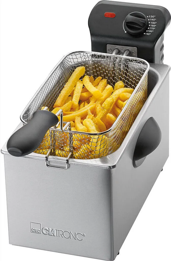 CLATRONIC Fritteuse FR 3587 Inox 3L 2000 Watt Fritöse Friteuse Frittöse NEU 4 CLATRONIC Fritteuse FR 3587 Inox 3L 2000 Watt Fritöse Friteuse Frittöse NEU – Bild 2
