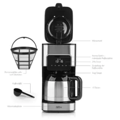 Kaffeemaschine Thermoskanne Filterkaffeemaschine 8 Tassen Timer Touch Display 22 Kaffeemaschine Thermoskanne Filterkaffeemaschine 8 Tassen Timer Touch Display -Kaufland Verkäufe e61a55d99c1a562d8e9756dd4bc9a6c2