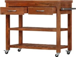 VidaXL Servierwagen 100x48x89 Cm Massivholz Akazie -Kaufland Verkäufe e670df9bef08349b5ce4563a356c5060