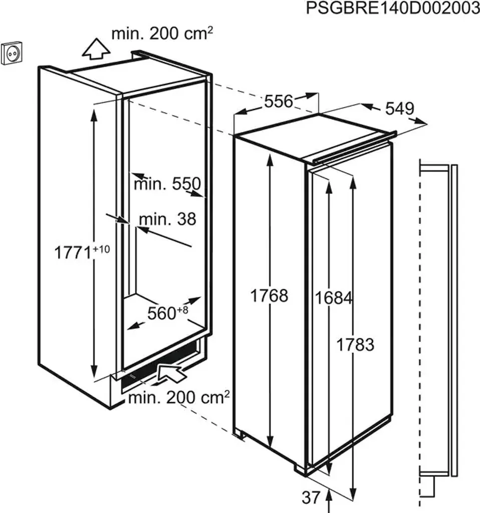 AEG - SKE818E9ZC - Einbau-Kühlschrank - Festtür-Technik 9 AEG - SKE818E9ZC - Einbau-Kühlschrank - Festtür-Technik – Bild 7