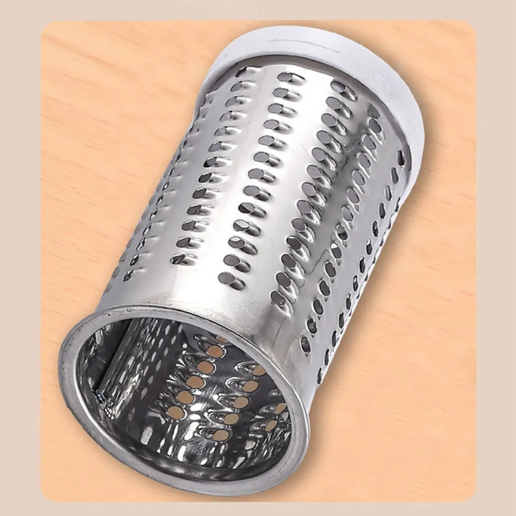 Multifunktionale Dreh-Käsereibe Edelstahl-Käsereibe Handreibe Käsehobel Slicer Butter Schokoladenreibe Grinder 6 Multifunktionale Dreh-Käsereibe Edelstahl-Käsereibe Handreibe Käsehobel Slicer Butter Schokoladenreibe Grinder – Bild 4