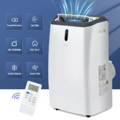 Merax 4in1 Mobile Klimagerät 12000 BTU Klimaanlage Mit Fernbedienung Und APP-Steuerung (WiFi), Klimaanlage Mit Ventilationsfunktion + Kühlen + 24h-Timer Für Räume Bis 100 M³[EEK A] -Kaufland Verkäufe e7149bf1551c9c67f52b6d3b4e56f17c