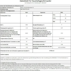 Sharp - QW-HX12F47ES-DE - Stand-Geschirrspüler - Silber - 60 Cm 9 Sharp - QW-HX12F47ES-DE - Stand-Geschirrspüler - Silber - 60 Cm -Kaufland Verkäufe e745142841a1d9ae9c7ea37398aedc8b