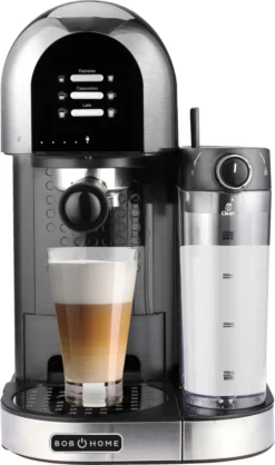 BOB HOME Kaffeecenter LATTESSA | Espressomaschine Mit Integriertem Milchaufschäumer | Kaffeespeziealitäten Auf Knopfdruck 13 BOB HOME Kaffeecenter LATTESSA | Espressomaschine Mit Integriertem Milchaufschäumer | Kaffeespeziealitäten Auf Knopfdruck -Kaufland Verkäufe e7592aeffbbfe9b9b20d10f0e84adf27