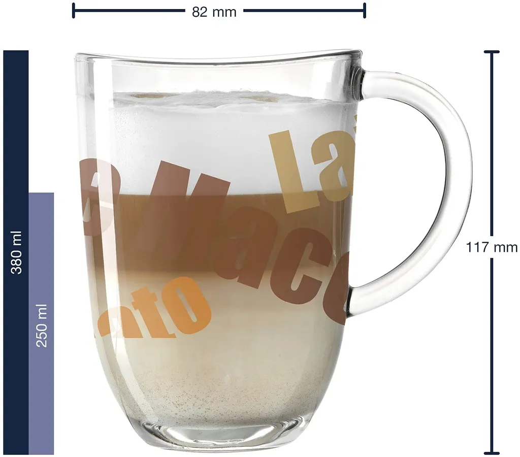 Leonardo Latte Macchiato Tasse Napoli 3farbig 4 Leonardo Latte Macchiato Tasse Napoli 3farbig – Bild 2