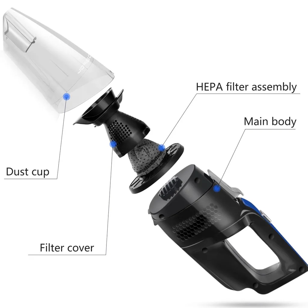 Aigostar Mercury 33LBX - Kabelloser Zyklon-Handstaubsauger, Nass- Und Trockensauger, 2050mAh Akku, 500ml Reservoir, HEPA-Filter. 8 Aigostar Mercury 33LBX - Kabelloser Zyklon-Handstaubsauger, Nass- Und Trockensauger, 2050mAh Akku, 500ml Reservoir, HEPA-Filter. – Bild 6