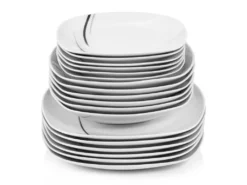 Sänger SÄNGER Porzellan Geschirrset Bilgola Black Lines, Tafelservice 18 Teilig Für 6 Personen -Kaufland Verkäufe e86023e580fafedf44c274fabe56a8cc