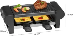 Clatronic Raclette Grill RG 3592 Schwarz / Party / Ideal Für 2 Personen / Tischgrill / Cool Touch-Gehäuse / Antihaftbeschichtet -Kaufland Verkäufe e8a085e13b62fec0a9c37c833e101eb8