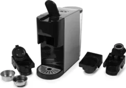 Princess 4-in-1 Multi-Kapsel-Kaffeemaschine 1450W 0,8L Schwarz Silbern -Kaufland Verkäufe e8e641a6ff786160cb1909889bebbd50