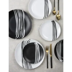 Waterside 0000006105 Tafelservice Milan Für 8 Personen + Streifen, Porzellan, Rund, Schwarz/weiß (1 Set, 24-teilig) 7 Waterside 0000006105 Tafelservice Milan Für 8 Personen + Streifen, Porzellan, Rund, Schwarz/weiß (1 Set, 24-teilig) -Kaufland Verkäufe e8eaf491ef2628c7b8ce65fbaa646e84