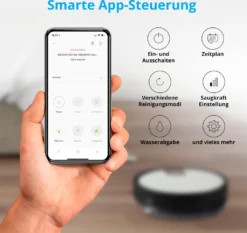MEDION Saugroboter Mit Wischfunktion Und Zyklon Technologie S20 SW (Alexa App Steuerung, Modell 2021, Extra Flach, Regulierbare Wasserabgabe, Ladestation, Tierhaar Allergiker Optimiert) -Kaufland Verkäufe e964c4a41e7f1a008f7048221db4c08f
