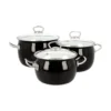 TOPFSET INDUKTION X3 Töpfe Mit Deckeln Kochtopfset Schwarz EMAILLE -Kaufland Verkäufe e997be6bccfca29281eaa3274a8aa6a7
