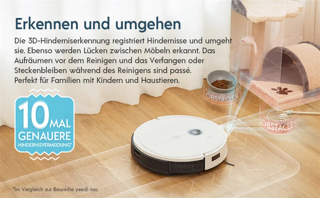 Yeedi Vac 2 Pro Staubsauger Saugroboter Wischfunktion 3000Pa 5200mAh 240min Kehrroboter 8 Yeedi Vac 2 Pro Staubsauger Saugroboter Wischfunktion 3000Pa 5200mAh 240min Kehrroboter – Bild 6