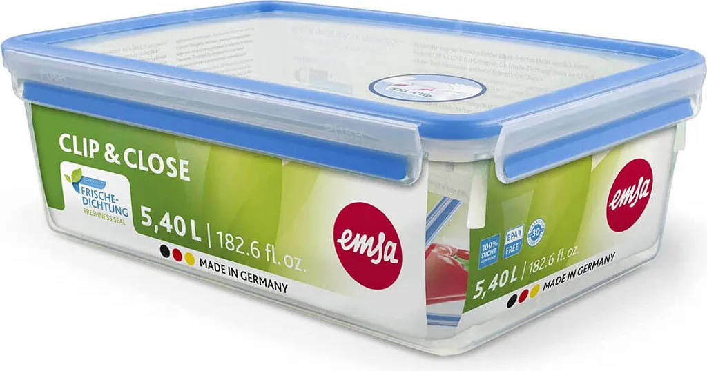 Emsa Frischhaltedose CLIP & CLOSE 5,50 Liter Transparent 14 Emsa Frischhaltedose CLIP & CLOSE 5,50 Liter Transparent – Bild 12