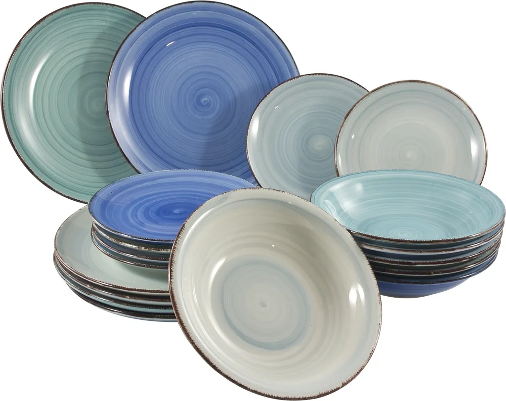 Studio Tavola Geschirr Set Ocean Blue 18-teilig 3 Studio Tavola Geschirr Set Ocean Blue 18-teilig