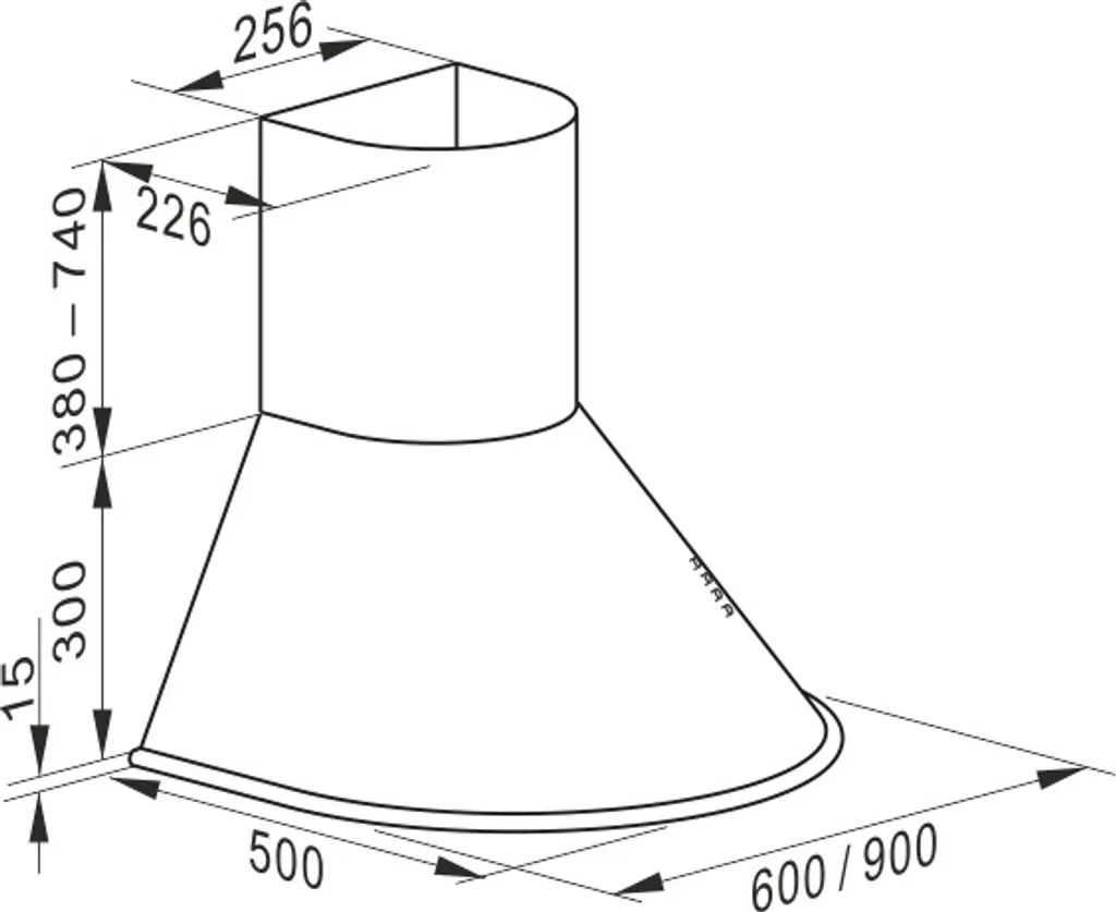 Kaiser A 9423 BE Eco Retro Wandhaube Dunstabzugshaube 90 Cm 910 M³/h 3 Stufen Abluft Umluft 5 Kaiser A 9423 BE Eco Retro Wandhaube Dunstabzugshaube 90 Cm 910 M³/h 3 Stufen Abluft Umluft – Bild 3