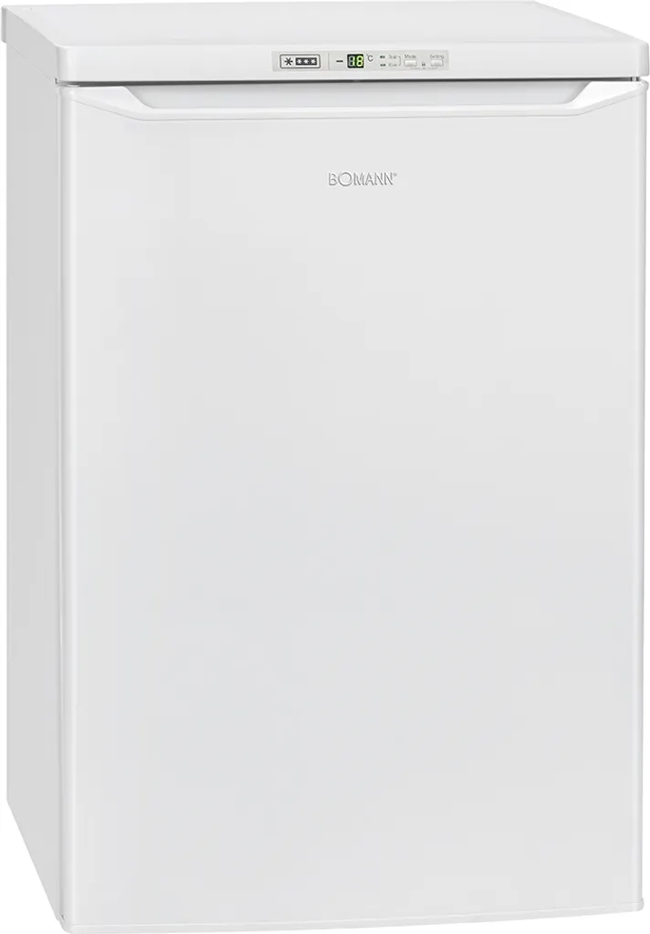 Bomann GS 7243 Gefrierschrank, 91 Liter, Mit Akustischem Tür-Warnsignal, LED Frontdisplay, Schnellgefrierfunktion Und 4 Sterne-Kennzeichnung, Weiß 4 Bomann GS 7243 Gefrierschrank, 91 Liter, Mit Akustischem Tür-Warnsignal, LED Frontdisplay, Schnellgefrierfunktion Und 4 Sterne-Kennzeichnung, Weiß – Bild 2