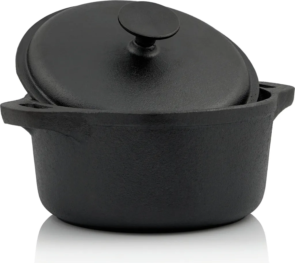 BBQ-Toro Gusseisen Cocotte | 4 Liter, Ø 22,5 Cm | Rund | Bräter Mit Deckel 4 BBQ-Toro Gusseisen Cocotte | 4 Liter, Ø 22,5 Cm | Rund | Bräter Mit Deckel – Bild 2