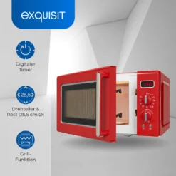 Exquisit Mikrowelle RMW720-3GDIG Rot | 20 Liter Nutzinhalt | 1000 Watt | Rot -Kaufland Verkäufe ef06c760b248af5120fa3fc9171d4613