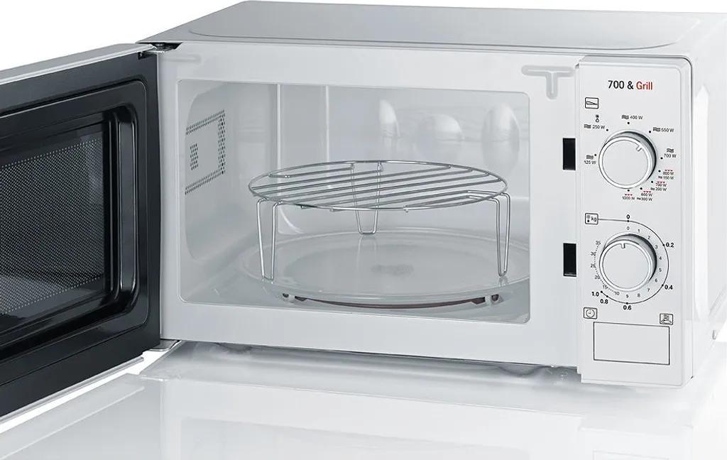 SEVERIN Mikrowelle MW 7891 700 Watt Mit Grillfunktion Weiß 6 SEVERIN Mikrowelle MW 7891 700 Watt Mit Grillfunktion Weiß – Bild 4